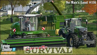 Survival in No Man's Land Ep.156🔹Chopping Grass & Making Silage. Feeding Sheep🔹Farming Simulator 22