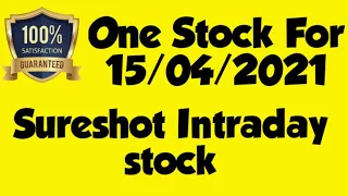 Best Intraday Stocks for Tomorrow | 15 April 2021 | Intraday Trading with Guaranteed Stocks