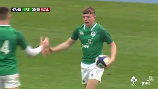 Ireland Mens U18s Tries v Wales - 2022 U18 Six Nations Festival, Marcoussis, France