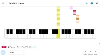 Kenny plays the world's hardest piano song Rush E but using Chrome music lab