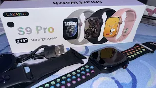 Aesthetic unboxing 💜 Apple Watch 9 ⌚️(replica) Smart Watch S9 Pro 😍 the best replica on AliExpress