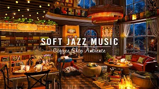 Relaxing Jazz Music to Stress Relief☕Soft Piano Jazz Instrumental Music in Cozy Coffee Shop Ambience