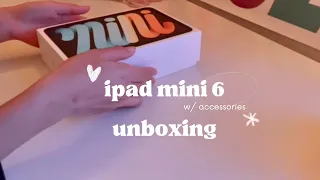 iPad mini 6 unboxing (w/ accessories Logitech M350 pebble mouse, Baseus Pencil)