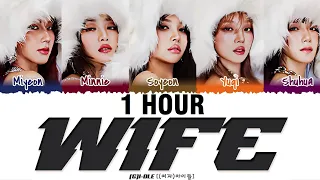 [1 HOUR] (G)I-DLE ((여자)아이들) - 'WIFE' Lyrics [Color Coded_Han_Rom_Eng]