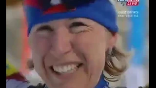 2005 02 17 Чемпионат мира Оберстдорф лыжные гонки 10 км женщины свободный стиль