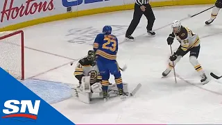 Jaroslav Halak Misses Puck For Clearance After Giveaway, Reinhart Capitalizes For Sabres Goal