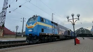 🇺🇦 "Американець у Львові" ТЕ33АС-2028 з поїздом EN 7 Київ-Івано-Франківськ/Чернівці