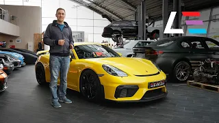 #26 | Porsche Cayman GT4 | Усиление S63B44 X5M | Плохая оклейка Ferrari | Титановый выхлоп VR38 E92