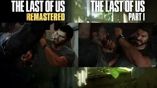 The Last of Us Part I Remake vs Remastered Side by Side Walkthrough Part 1