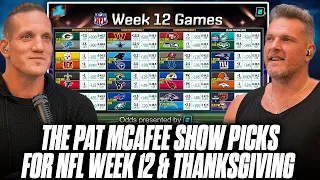 The Pat McAfee Show Picks & Predicts Every Game For Thanksgiving & Week 12