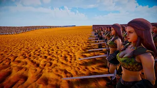 20,000,000 GIRL WARRIORS vs 60,000 JEDI KNIGHTS | Ultimate Epic Battle Simulator 2