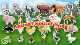 The Animal  Sounds Song || Kids Animal Songs and Nursery Rhymes || EduFam~ #animals #animalsounds