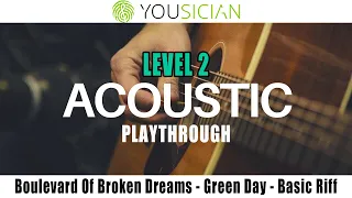 Boulevard Of Broken Dreams - Green Day - Yousician Guitar - Level 2 - Basic Riff