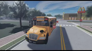 ROBLOX | High School Morning Route in Bus 254 | South Huntington U.F.S.D School Bus Simulator