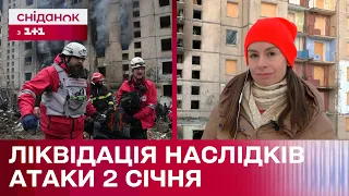 Як відновлюють пошкоджений будинок в Солом'янському районі? Наслідки ракетного обстрілу 2 січня