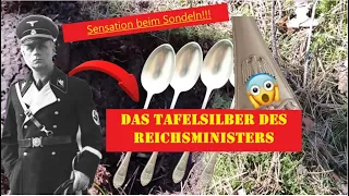 Sensationsfund beim Sondeln, Tafelsilber des Reichsministers!! Der Wahnsinn!!!