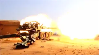 Indias DRDO ATAGS and OFB Dhanush artillery in action