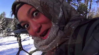 Funny Reaction, City Girl's First Deer Hunt- Stuck N The Rut 77