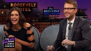 Chris Hardwick & Nina Dobrev Don't Agree on Cats