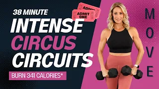 38 Minute Intense Cardio & Strength Circus Circuits | Full Body Workout