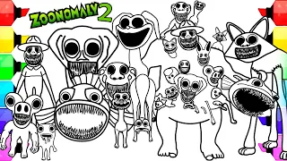 ZOONOMALY New Coloring Pages / How to Color All BOSSES from Zoonomaly 2 Characters / NCS MUSIC