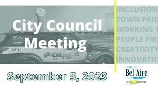 September 5, 2023 Bel Aire City Council Meeting