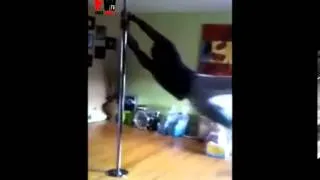 FAILS WORLD Pole Dancing Crash