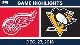NHL Highlights | Red Wings vs. Penguins - Dec 27, 2018
