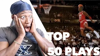 THE GOAT🐐Michael Jordan Top 50 All Time Plays reaction