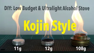 How to build an ultralight and low budget alcohol stove kojin style!?