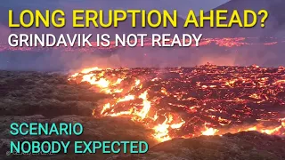 Long eruption ahead!? Now Volcano fed directly from deep chamber! Walls might fail...