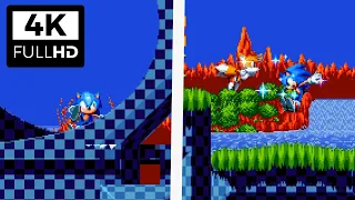 Sonic Mania - Modern Sonic in Hill Top Zone | Gameplay in 4K 60 FPS