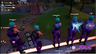 Five Wonder Skins Doing Perfect Timing With Scenario Emote in Party Royale