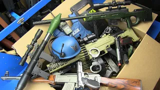 Box of S.W.A.T. Weapons Toys! Sniper,AK-47,RPG - Assault Rifles