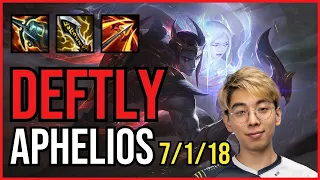 DEFTLY - APHELIOS vs DRAVEN ADC - NA Grandmaster - Patch 11.5