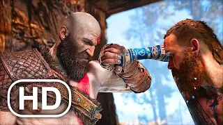 GOD OF WAR [ PS5 ] Kratos vs Baldur Fight 4K ULTRA HD [ Boss Fight ]