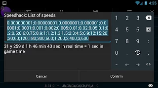 How to set your speed list for Speedhack - GameGuardian