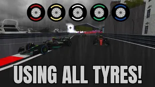 F1 23, BUT We HAVE TO USE ALL TYRE COMPOUNDS! (ION Formula racing Roblox)