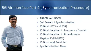 5G Air Interface Part 4 taken on 22 Oct 2021 : 5G NR Synchronization Procedure