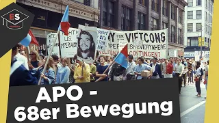 APO - die 68er Bewegung - Definition, Gründe, Kritik, Ende und Folgen - die 68er Bewegung erklärt!