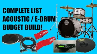 Budget Full Acoustic to Electronic Drum Conversion DIY Project Under $1000 Full Kit w Roland Module!