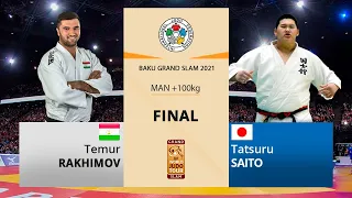 Темур РАҲИМОВ vs Татсуру САИТО, +100kg, ФИНАЛ, Baku Grand Slam 2021