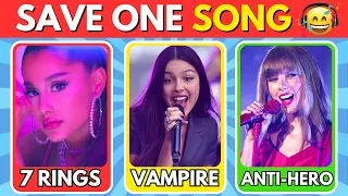 SAVE ONE SONG - Most Popular Songs EVER 🎵 | Music Quiz 🎤 #2