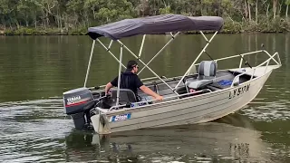 4.1m Tinny with 30hp Yamaha 2 Stroke Launch