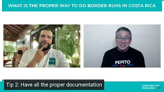 What is the proper way to do border runs in Costa Rica?