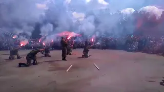 Показательные выступления десантников Центральном парке, Новосибирск