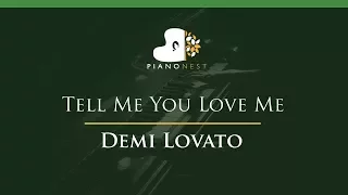 Demi Lovato - Tell Me You Love Me - LOWER Key (Piano Karaoke / Sing Along)