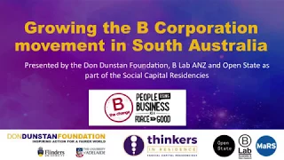 Growing the B Corp Movement in SA Part 3 Panel and Q&A