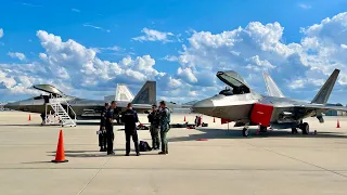 F-22 Raptor Arrival Highlights for the Orlando Air Show