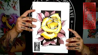 How to draw a rose (neo traditional style)